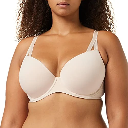 Oferta limitada: Calvin Klein Sujetador de Media Copa Mujer Lift Elástico, Beige (Beechwood), 100B de 44.90 EUR a 22.00 EUR (ahorro 51%)