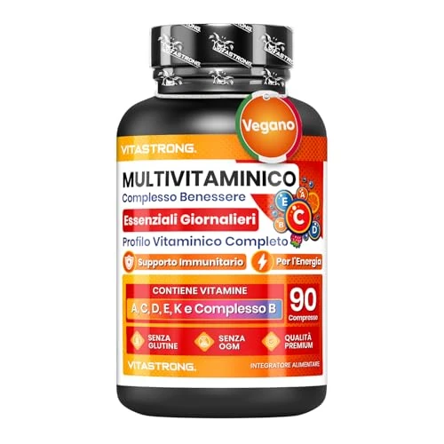 Offre limitée : Multivitamines Complètes Vitastrong, Qualité Premium, 13 Vitamines Essentielles à Haute Dose, Multivitamines Femme et Homme Pur et Certifié, Complément Alimentaire Multi Vitamines Sans Gluten ni OGM de 15.90 EUR à 14.15 EUR (remise 11%)