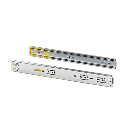 Offerta a tempo: Emuca - Kit Guide per cassetti 45x600mm a sfera estrazione totale, sistema push e chiusura soft, Zincato, Set di 5 - 0% da 67.78 € a 67.78 €