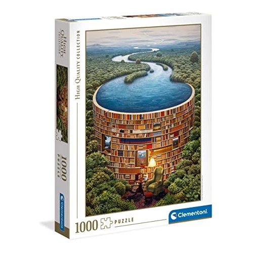 Beperkte aanbieding: Clementoni Collection-Bibliodame-puzzel voor volwassenen, 1000 stukjes, Made in Italy, meerkleurig, 39603 van 13.16 EUR naar 11.12 EUR (besparing 16%)