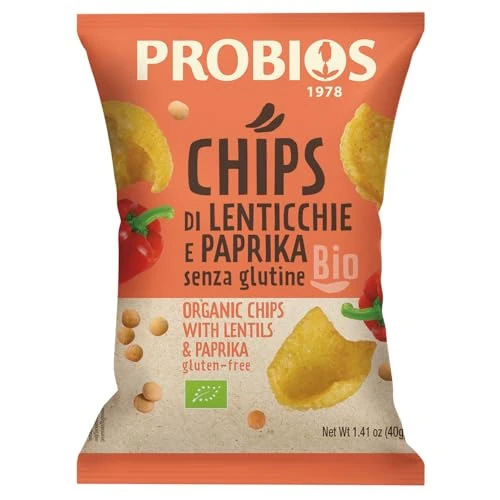 Oferta limitada: Probios Chips con lentejas y paprika bio embalaje 12 x 40g de 24.00 € a 24.00 € (ahorro 0.0%)