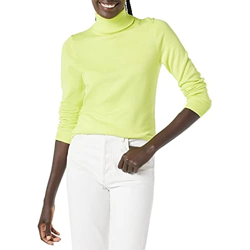 Oferta ograniczona: Amazon Essentials Kobiety Lekki sweter z długim rękawem z golfem classic fit (dostępny w wersji Plus Size) z 111.00 EUR na 111.00 EUR (znizka 0%)