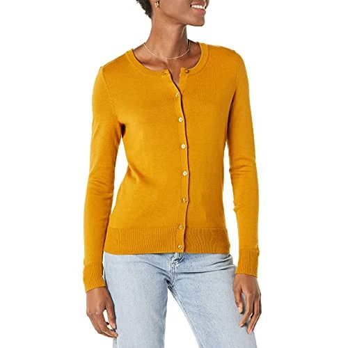 Oferta limitada: Amazon Essentials Jersey Cárdigan de Cuello a La Caja Ligero (Disponible en Tallas Grandes) Mujer, Marrón Tabaco, XXL de 25.83 € a 25.83 € (ahorro 0.00%)