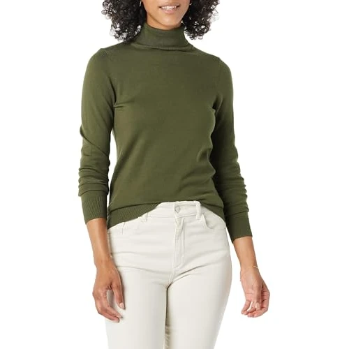 Oferta ograniczona: Amazon Essentials Kobiety Lekki sweter z długim rękawem z golfem classic fit (dostępny w wersji Plus Size) z 111.00 EUR na 111.00 EUR (znizka 0%)