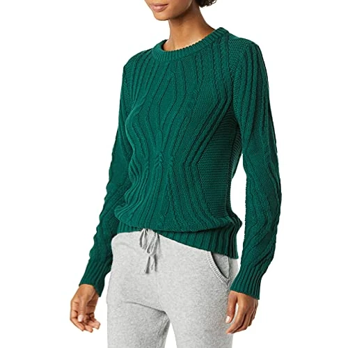 Tijdelijke aanbieding: Amazon Essentials dames 100% katoenen kabeltrui met ronde hals van 34.99 EUR naar 34.99 EUR (korting 0%)