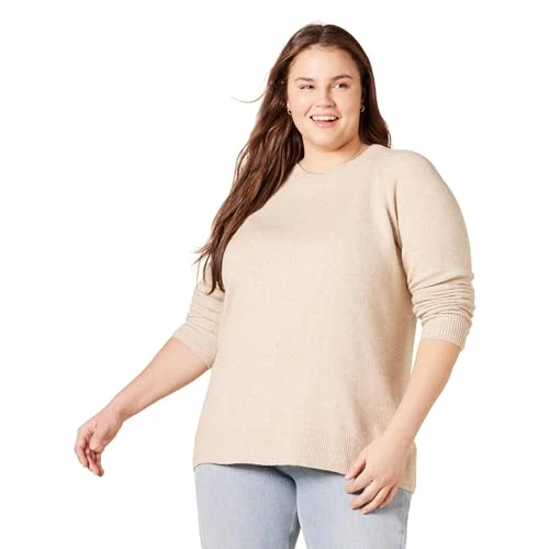 Limited offer: Amazon Essentials Womens Regular-Fit Soft Touch Long-Sleeve Crewneck Sweater from 16.15 EUR to 8.40 EUR (save 48%)