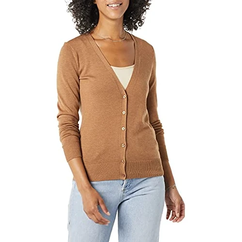 Limited offer: Amazon Essentials Women's Lightweight V-Neck Cardigan Sweater (Available in Plus Size) from 16.10 EUR to 16.10 EUR (save 0%)