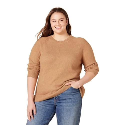 Limited offer: Amazon Essentials Women's Regular-Fit Soft Touch Long-Sleeve Crewneck Jumper from 25.30 EUR to 25.30 EUR (save 0%)