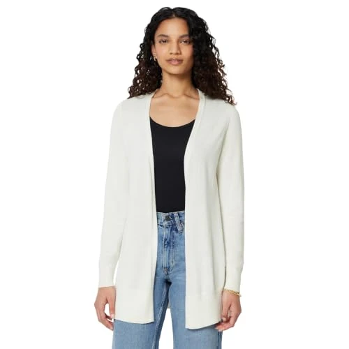 Offre limitée : Amazon Essentials Cardigan Long d’Été Léger (Disponible en Grandes Tailles) Femme, Ivoire, S de 22.92 € à 22.92 € (0.00% de remise)