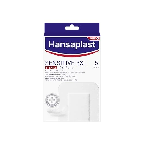 Limited-time offer: Hansaplast Sensitive Sterile Wound Dressings 10 x 15 cm Pack of 5 from 10.70 £ to 10.70 £ (save 0.00%)