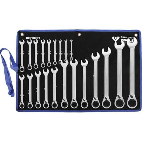Offerta a tempo: BRILLIANT TOOLS BT013221 Serie di chiavi a cricco, reversibili, 21 pz, 6 - 32 mm [Powered by KS TOOLS] - 38% da 253.64 € a 156.98 €