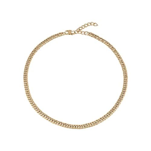 Breil JEWEL Men's GRITTY collection, IP COLOURED STAINLESS STEEL NECKLACE 52CM, GOLD color with NO STONES - TJ2979