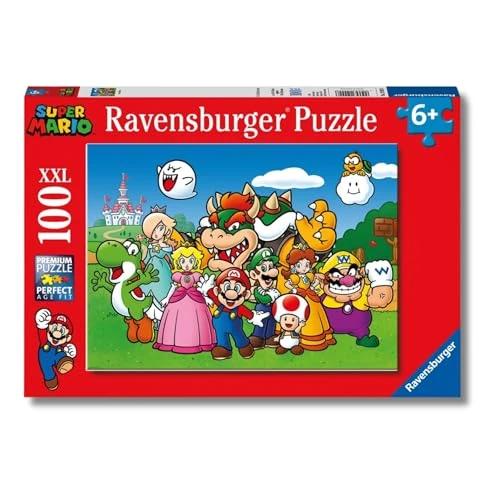 Ravensburger - Puzzle Enfant - Puzzle 100 p XXL - Super Mario Fun - Dès 6 Ans - 12992