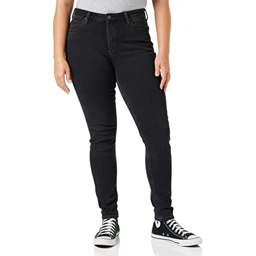 Limited-time offer: Lee Womens SCARLETT HIGH Jeans, Black Ellis, 25W / 31L from 31.17 GBP to 31.17 GBP (save 0%)