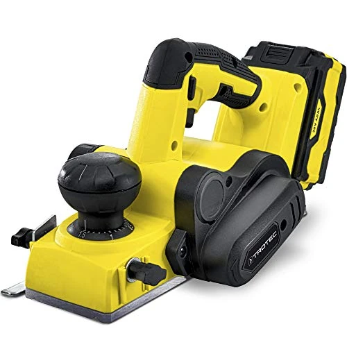 TROTEC pialla elettrica a batteria PPLS 10-20V - pialla 94 watt, multi batteria 20V 4 Ah, larghezza di piallatura 82 mm, profondità di taglio fino a 1,5 mm, tempo di ricarica 1,5 ore