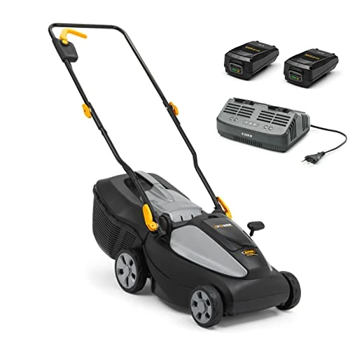 Offerta a tempo: Alpina Tagliaerba a Batteria AL1 3420 Li Kit, 34cm Ampiezza di Taglio, Con 2 Batterie da 20V (2Ah) e Caricatore - 6% da 229.00 € a 216.35 €