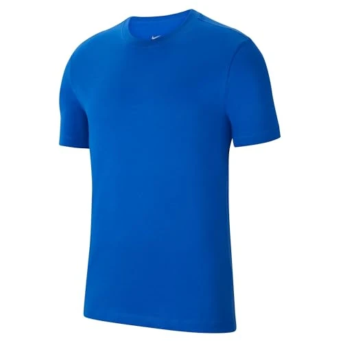 Nike, Park20, Camiseta De Manga Corta, Azul Real/Blanco, S, Hombre