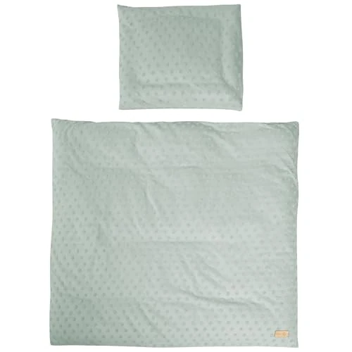 Offre limitée : roba Parure de Lit Bébé Bio Lil Planet - 2 Pièces - Housse de Couette 80 x 80 cm + Taie d'Oreiller 40 x 35 cm - Coton Bio Certifié OEKO-TEX® et GOTS - Vert Givré de 13.32 € à 13.32 € (0.00% de remise)