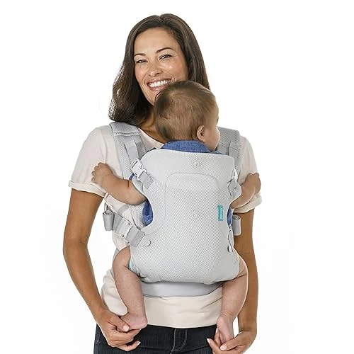 Limited offer: Infantino Flip 4-in-1 Light & Airy Convertible Baby Carrier, Adjustable, Ergonomic Babywearing, Registry Essential, Baby Carrier for Newborn to Toddler from 42.96 EUR to 24.49 EUR (save 43%)