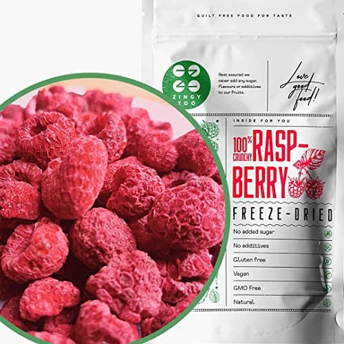 Offerta a tempo: Lamponi Disidratati | Frutta Liofilizzata Lamponi Liofilizzati Senza Zucchero | Frutti di Bosco Disidratati Lamponi Secchi Frutta Disidratata | Fatti in Casa Polvere di Lamponi Frutti Rossi ZingyZoo - 0.00% da 9.89 € a 9.89 €