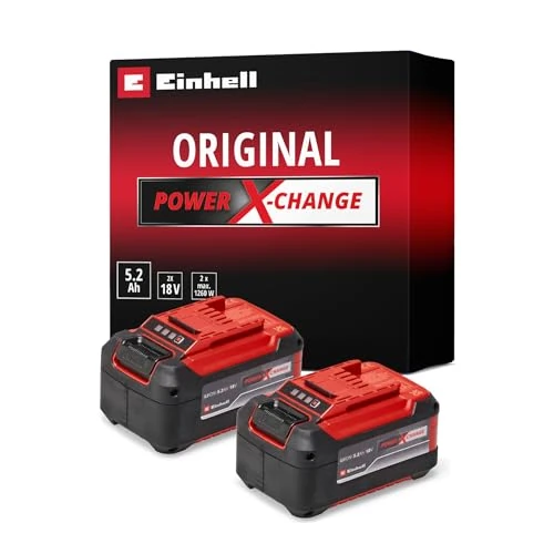 Offre limitée : Einhell Double batterie 5,2 Ah Twinpack Power X-Change (Lithium-Ion, 18 V, pour tous les appareils Einhell Power X-Change) de 135.07 EUR à 99.95 EUR (remise 26%)