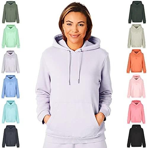 Light & Shade LSLSWT005 Top Sudadera con Capucha Super Soft Touch Loungewear para Mujer