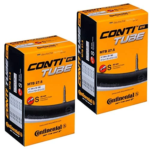 Offre limitée : Continental Bicycle Tubes 182311 Chambre à air Unisexe, Noir, 27.5'' (Lot de 2) de 16.86 € à 16.86 € (0.00% de remise)