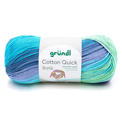 Offerta a tempo: Gründl Lana Cotton Quick Batik 1 x 100g - Azzurro-Viola-Verde Mela - 37% da 13.92 € a 8.78 €