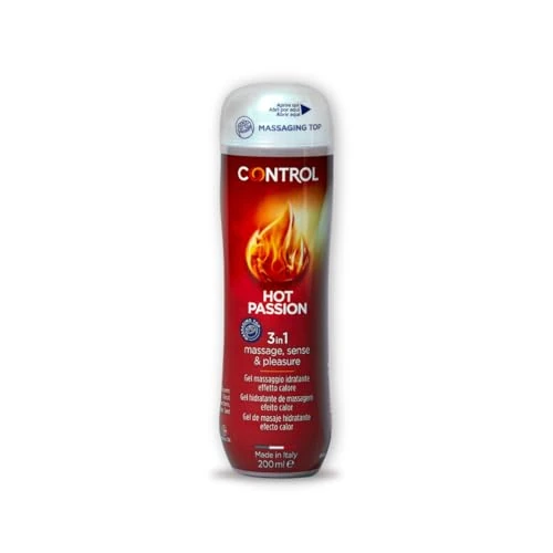 Offerta a tempo: Control Hot Passion Gel Massaggio 3 in 1 A Base D'Acqua con Effetto Riscaldante - 100% Made in Italy - 200 Ml - 18% da 11.00 € a 9.02 €