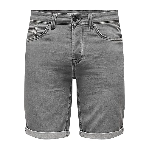 Offerta a tempo: Only & Sons Onsply Life Reg Gr Jog SHO PK 8583 Noos, Pantalocini Denim Uomo, Grigio Denim, S - 50% da 34.99 € a 17.61 €
