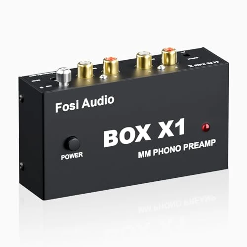 Tijdelijke aanbieding: Fosi Audio BOX X1 Phono Voorversterker voor MM Platenspeler Mini Stereo Audio Hi-Fi Fonograaf/Platenspeler Voorversterker met 3.5MM Hoofdtelefoon en RCA-uitgang met Schakelaar DC 12V Voeding van 39.99 € naar 39.99 € (0.00% korting)