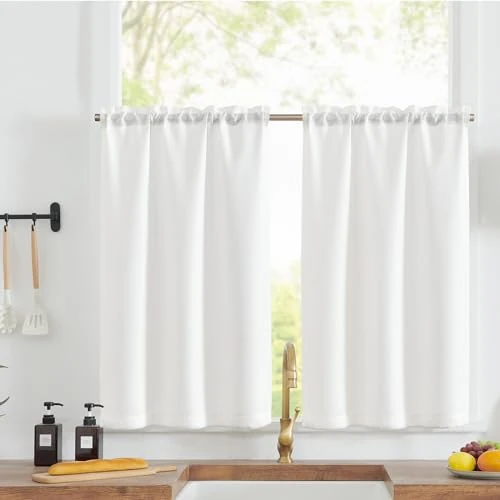 Oferta limitada: TOPICK Cortinas Cocina de Lino Modernas 2 Piezas 90An x 115Al(cm) Blanco de 33.17 € a 33.17 € (ahorro 0.00%)