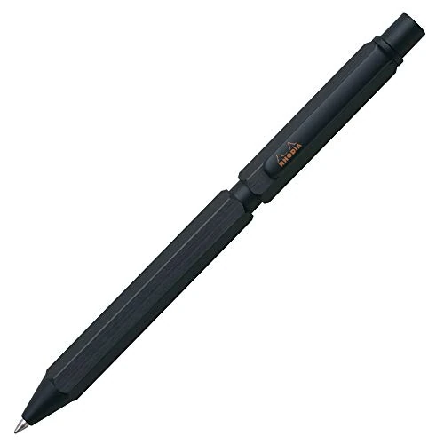 Offerta a tempo: RHODIA 9342C - Multipen scRipt 3-in-1 - 2 penne a sfera 0,5mm NERO & rosso + 1 Portamine Mine a grafite 0,5mm - Corpo Esagonale in alluminio spazzolato NERO - ricaricabile - gomma sotto il bottone - 15% da 33.57 € a 28.69 €