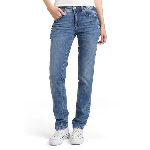Oferta limitada: TOM TAILOR 202212 Alexa Straight Vaqueros para Mujer, Azul (10125 - Random Bleached Blue Denim), 36W / 32L de 39.90 € a 24.30 € (ahorro 39.1%)