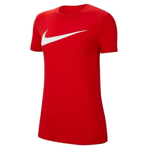 NIKE CW6967-657 W NK DF PARK20 SS TEE HBR T-Shirt Women's University RED/White Size XS