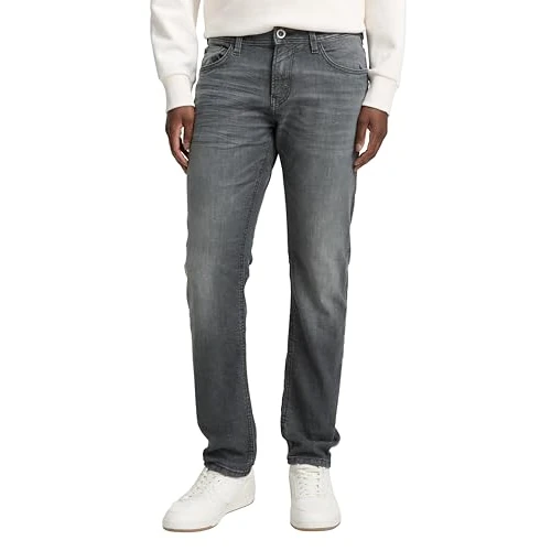 TOM TAILOR Denim Jeans, Uomo, Grigio (Used Dark Stone Grey Denim 10220), 36W / 34L
