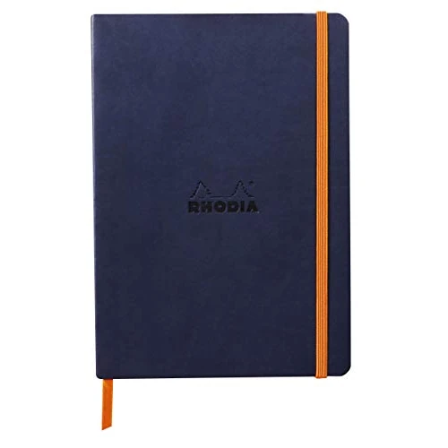 Offre limitée : RHODIA 117378C - Carnet Souple Bleu Nuit - A5 14,8 x 21 cm - Ligné - 160 pages - Papier Clairefontaine Ivoire 90 g/m² - Marque-Page, Fermeture Élastique - Couverture Simili Cuir de 22.40 € à 22.40 € (0.00% de remise)