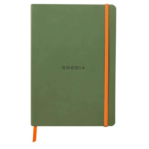 Limited offer: RHODIA 117440C - Sage Soft Notebook - A5 - Dotted Dot - 160 pages - Ivory Clairefontaine Paper 90 g/m - Bookmark, Elastic Closure - Faux Leather Cover - Rhodiarama Collection from 35.60 EUR to 35.60 EUR (save 0%)