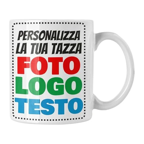Offerta a tempo: Incidiamo - Tazza Personalizzata con Stampa Foto, Scritte, Loghi e Grafiche - Tazza Colazione Mug in Ceramica 100% Made in Italy, Idea Regalo Personalizzato per ogni Occasione - 0.00% da 12.90 € a 12.90 €