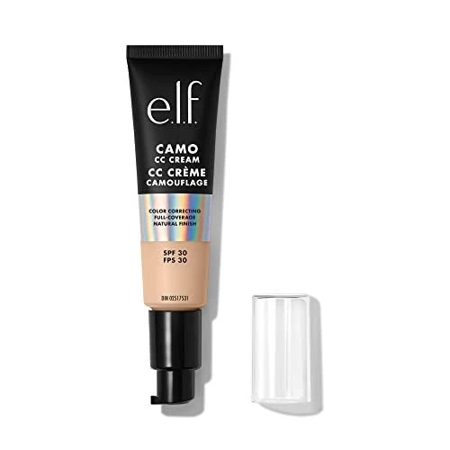 e.l.f. Camo CC Cream | Fondotinta correttore con coprenza totale e SPF 30 | Fair 120 N | 30 g (1,05 oz)