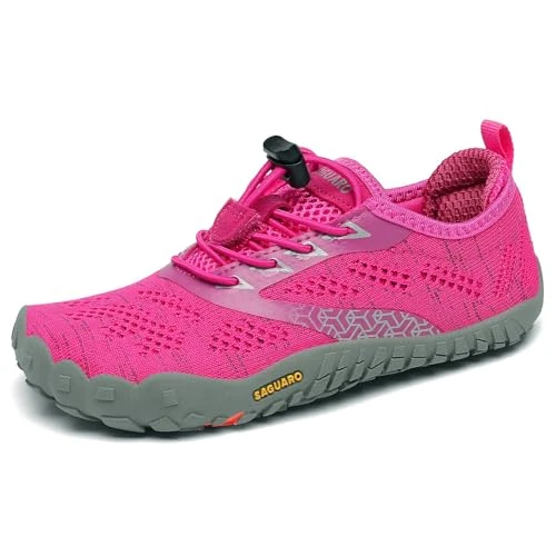Tijdelijke aanbieding: SAGUARO Barfota Skor Pojkar Flicka Utomhus Löparskor Barn Lättvikt Mjuk Träningsskor Sommar Sportskor, Rosa 29 EU van 42.99 € naar 42.99 € (0.00% korting)