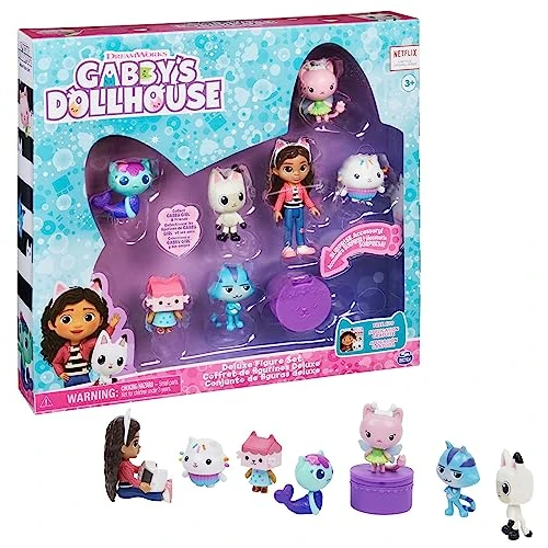 Zeitlich begrenztes Angebot: DREAMWORKS GABBY'S DOLLHOUSE - Figuren Geschenkset, Gabby mit 6 Katzenfiguren und 1 Cat Delivery Überraschungsbox, geeignet für Kinder ab 3 Jahren von 24.45 € auf 24.45 € (0.00% Rabatt)