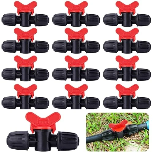 Offre limitée : Kalolary 20 Pièces Vanne Commutateur d'Irrigation Goutte Tube d'Irrigation PE 16 mm Raccords Verrouillage Barbelés Vannes Connecteurs Tuyau Vanne Barbelée Jardin - Arrêter/Activer Le Débit d'Eau de 21.99 € à 17.99 € (18% de remise)