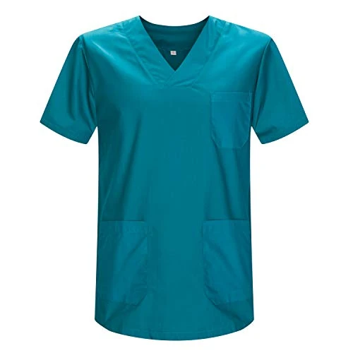 Offerta a tempo: MISEMIYA - Abbigliamento Lavoro Unisex Collo Picco Maniche Corte Uniforme Clinica Ospedale Pulizia Veterinario IGIENE OSPITALITÁ - Ref.817 - XX-Large, Verde 3B - 0.00% da 14.99 € a 14.99 €
