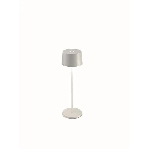Oferta limitada: Zafferano, Lámpara Olivia Pro, Lámpara de Mesa Portátil y Recargable con Control Táctil, Adecuada para Interior y Exterior, Atenuador, 2700-3000 K, Altura 35 cm, Color Blanco de 98.00 € a 80.14 € (ahorro 18%)