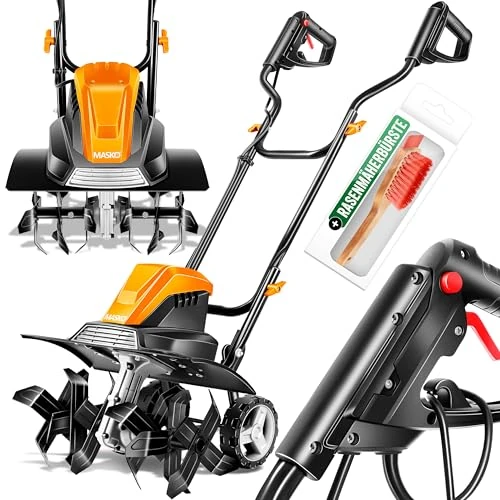 Offre limitée : MASKO® Motobineuse électrique 1500 Watts | 40cm de Largeur de Travail, 20cm de Profondeur de Travail | Bineuse | Motoculteur à Fraise | Cultivateur | Fraiseuse de Jardin | Bineuse électrique/Orange de 142.80 € à 107.80 € (25% de remise)