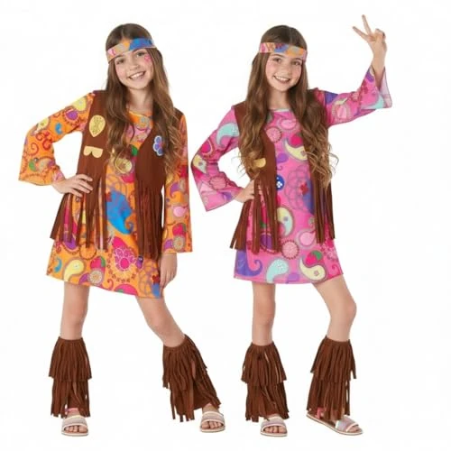 Limitiertes Angebot: Morph Hippie Kostüm Kinder Mädchen, Hippie Kostüm Mädchen, Hippy Kostum Kinder, Cowgirl Kostum, Faschingskostüme Kind, Karneval Kostüm Kind, 10-12 Jahre von 29.95 EUR auf 24.95 EUR (Spare 17%)