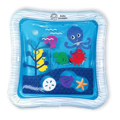 Oferta limitada: Baby Einstein, Alfombra de Juegos Inflable con Agua Ocean of Discovery, Gimnasio de Actividades con 6 animales flotantes, exploración sensorial, fácil de limpiar, 6 meses, 1 Stück (1er Pack) de 14.99 EUR a 14.23 EUR (ahorro 5%)