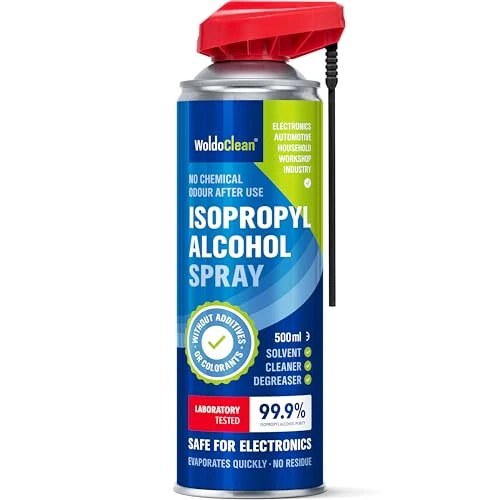 Zeitlich begrenztes Angebot: WoldoClean Isopropanol Spray 99,9% 500ml Aerosol Entfetter Reiniger von 11.99 € auf 9.99 € (17% Rabatt)