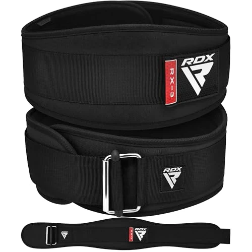 RDX Ceinture de Musculation, 6.5” Incurvée Rembourré Support Dos Lombaire, D'haltérophilie Exercises Ceinture de Levage, Bodybuilding Entraînement en Force Powerlifting Fitness Gym Belt, Hommes Femmes